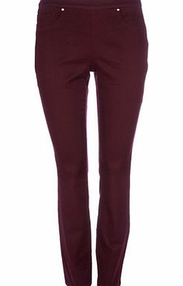 Bhs Womens Berry Side Zip Jeggings, berry 12028350961