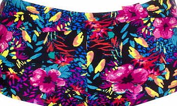 Bhs Womens Black And Pink Great Value Animal Floral