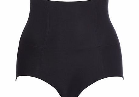 Womens Black Belly Buster Shaping Brief, black