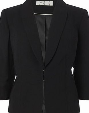 Bhs Womens Black Drapey Suit Jacket, black 366088513