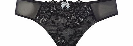 Bhs Womens Black Lace Knicker, black 2304178513