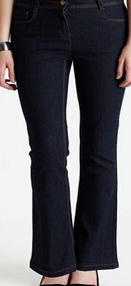 Bhs Womens Darkwash Longer Length Bootcut Jeans,