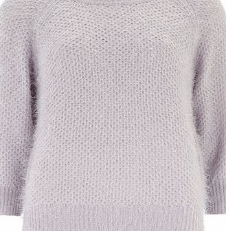 Bhs Womens Dorothy Perkins Lilac Textured Stitch
