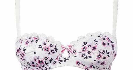 Bhs Womens Floral Satin Balcony Bra, floral 2304058135