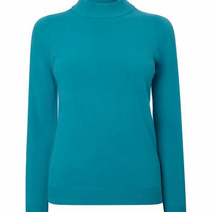 Bhs Womens Green Supersoft Turtle Neck Jumper, green