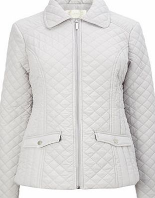 Bhs Womens Grey Quilted Short Jacket, grey 9853530870