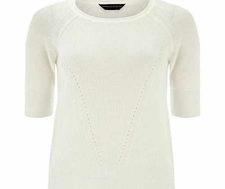 Bhs Womens Ivory Cute Fit Knit Jumper, white