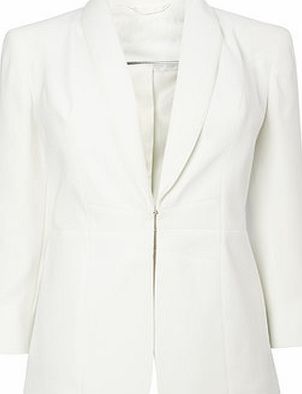 Bhs Womens Ivory Drapey Suit Jacket, ivory 366080904