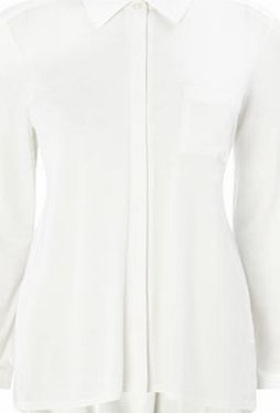 Bhs Womens Ivory Long Sleeve Chiffon Shirt, ivory