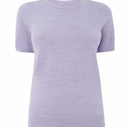 Bhs Womens Lavender Supersoft Short Sleeve Crew
