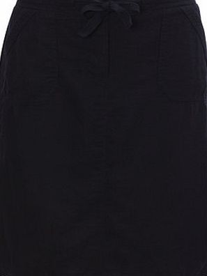 Bhs Womens Navy Linen Blend Skirt, navy 2207760249