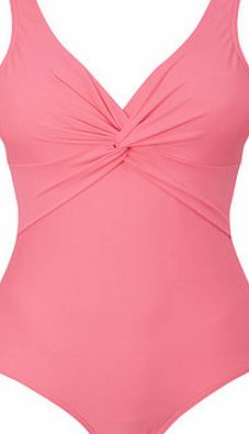 Bhs Womens Neon Pink Twist Detail Tummy Control