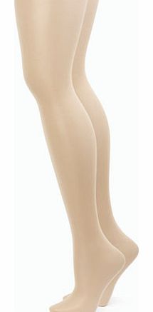 Bhs Womens Nude 2 Pack Gloss Control Top Tights,