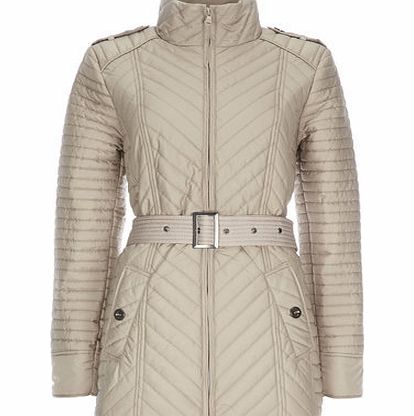 Bhs Womens Oyster Short Quilted Jacket, oyster