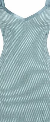 Bhs Womens Pale Green Viscose Spot Chemise, pale
