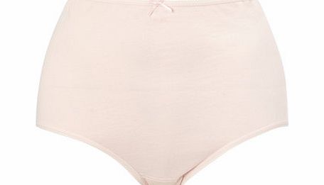 Womens Pale Pink Cotton Full Brief, pale pink