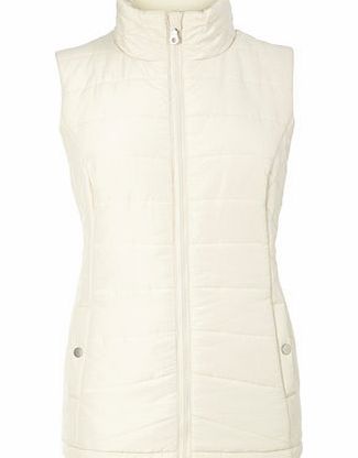 Bhs Womens Pale stone Quilted Gilet, pale stone