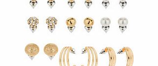 Bhs Womens Pearl and Crystal Multipack Stud