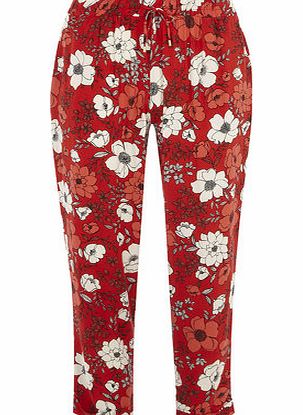 Bhs Womens Petite Floral Jogger, red 19123433874