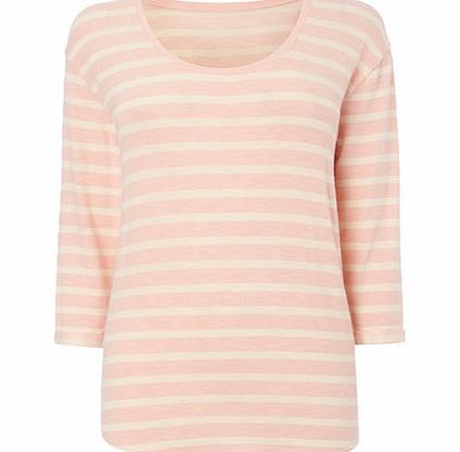 Bhs Womens Pink 3/4 Sleeve Knit Top, pink 2422900528