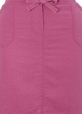 Bhs Womens Pink Linen Blend Skirt, pink 2207760013
