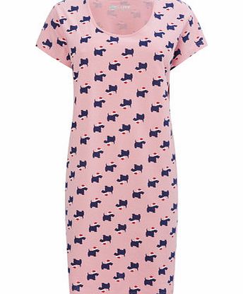 Bhs Womens Pink Scottie Sleep T, pink 731700528