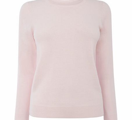 Bhs Womens Pink Supersoft Long Sleeve Crew Jumper,