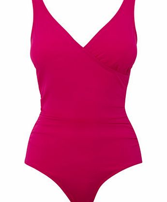 Bhs Womens Pink Tummy Control Swimsuit, pink 205610528