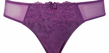 Bhs Womens Purple Lace Knicker, purple 2304170924