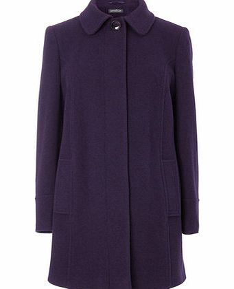 Bhs Womens Purple One Button Coat, purple 18990070924