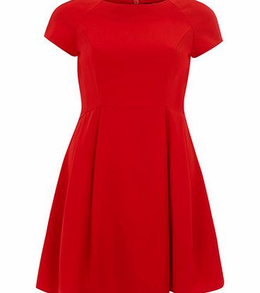 Bhs Womens Red Crepe Dress, red 19123713874