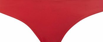 Bhs Womens Red Great Value Plain Bikini Bottom, red