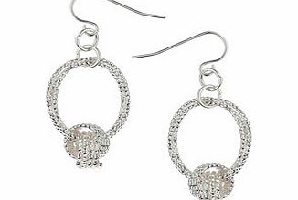 Bhs Womens Silver Metal Ring Earrings, silver