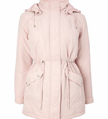 Womens Soft Pink Padded Coat, soft pink 9852970866