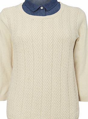 Bhs Womens Stone 2 In 1 Jumper, stone 587600263