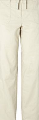 Bhs Womens Stone Cotton Trousers, stone 2207670263