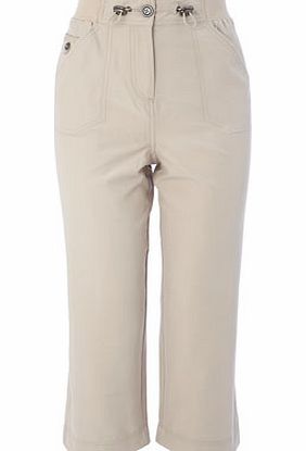 Bhs Womens Stone Leisure Crop Trousers, stone