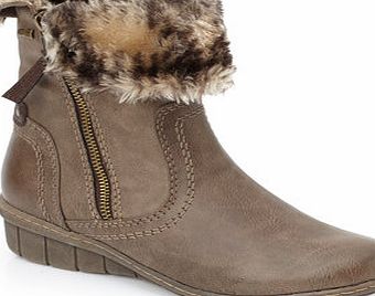 Bhs Womens Stone Lotus Virkat Ankle Boots, stone