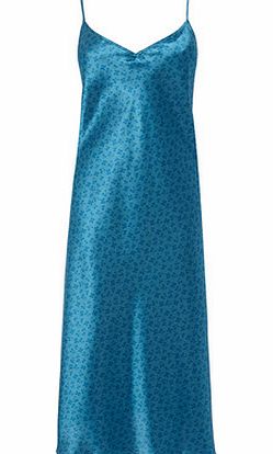 Bhs Womens Teal 2 Pack Clover Long Chemise, teal