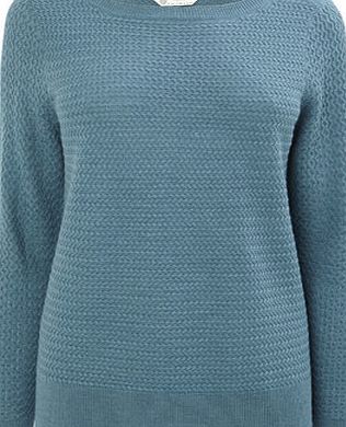 Bhs Womens Teal Supersoft Stitch Jumper, teal