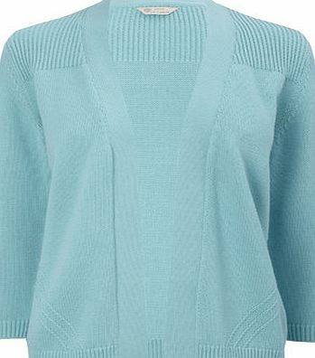 Bhs Womens Turquoise Short Cotton E2E Cardigan,