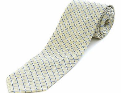 Bhs Yellow and Blue Checked Tie, Yellow BR66D24EYLW