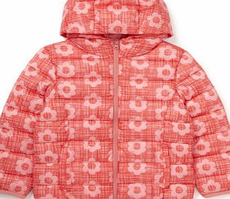 Bhs Younger Girls Coral Flower Coat, coral 9268873641