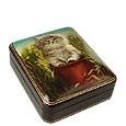 Bianchi Art Works Persian Kitty - Oil on Leather Jewelry Box