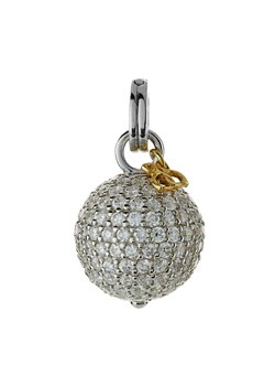 Biba Silver and Cubic Zirconia Ball Charm
