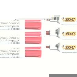 1781 Whiteboard Marker Red Pack 12