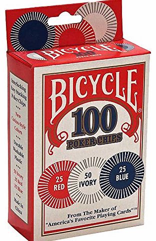 Bicycle 100 Poker Chips by Bicycle