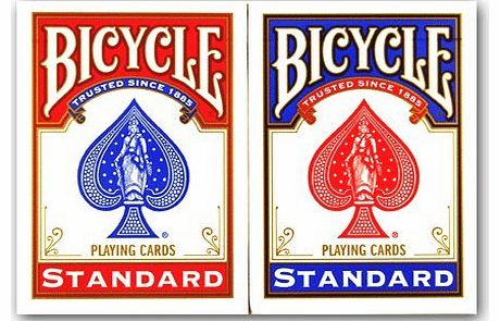 4 Decks of Bicycle Playing Cards (2 x Red & 2 x Blue)
