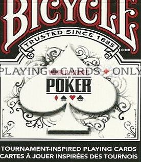 Bicycle Official World Poker Series WSOP Tornament Inspired Proffessional Quality Playing Cards - RED