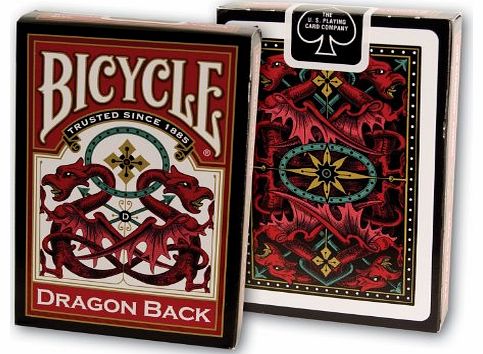 Bicycle Vintage ``Dragon Back`` Deck with Gaff Card Red